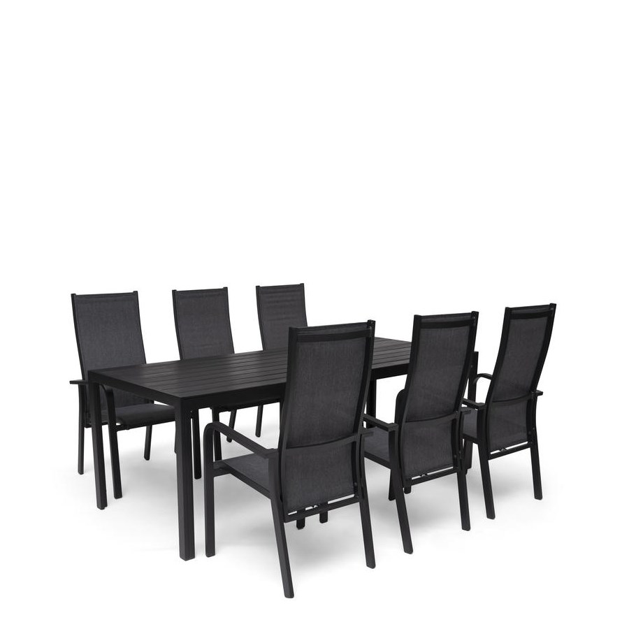Hånger bord + 6 positionsfåtöljer
