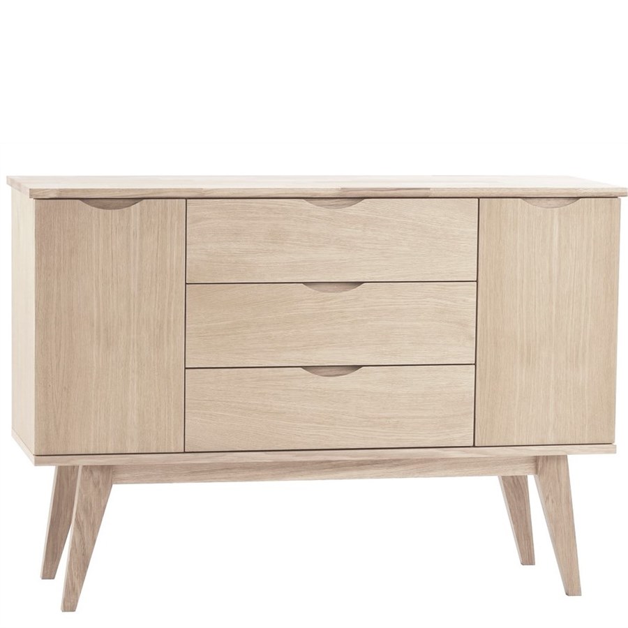 Filippa sideboard 122 cm vitpigmenterad ek