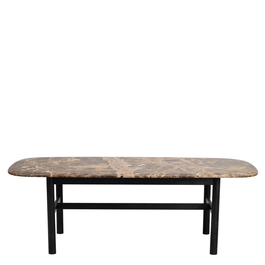 Hammond soffbord svartlackad/brun marmor