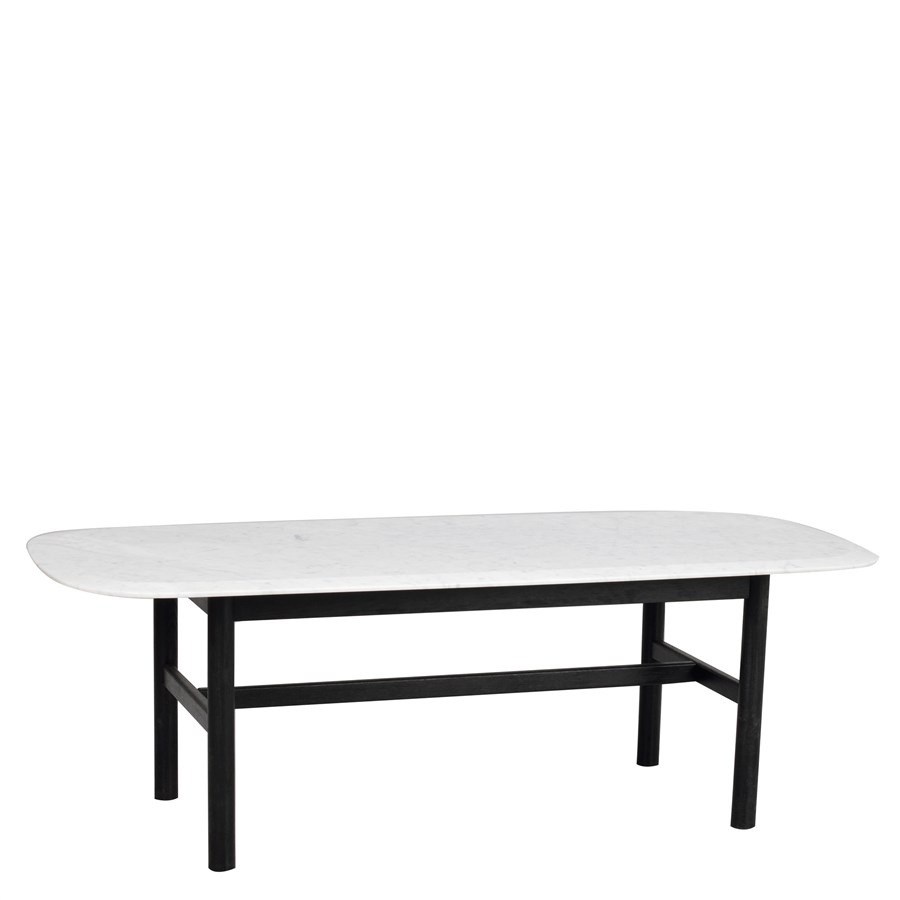 Hammond soffbord svartlackad/vit marmor