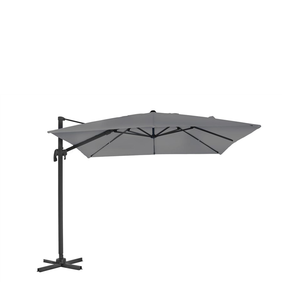 Linz parasoll grå 3x3 meter