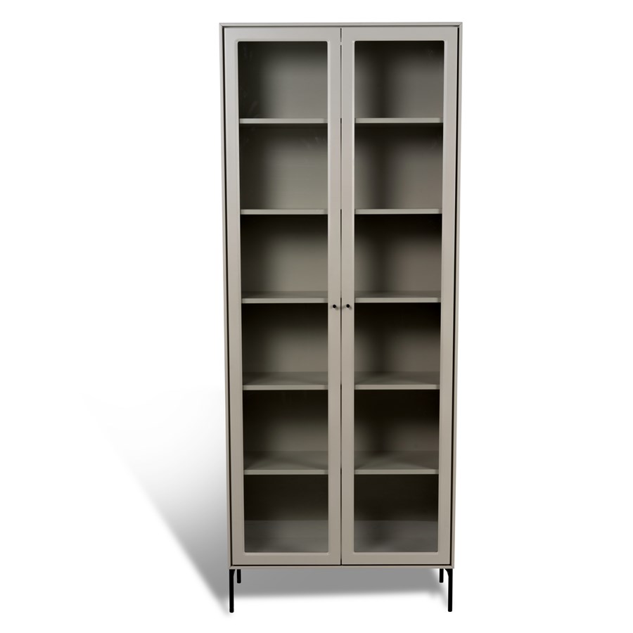 Volt skåp 190 beige/svart