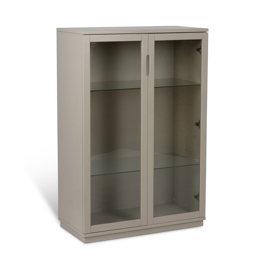 Aoko skåp glas/beige