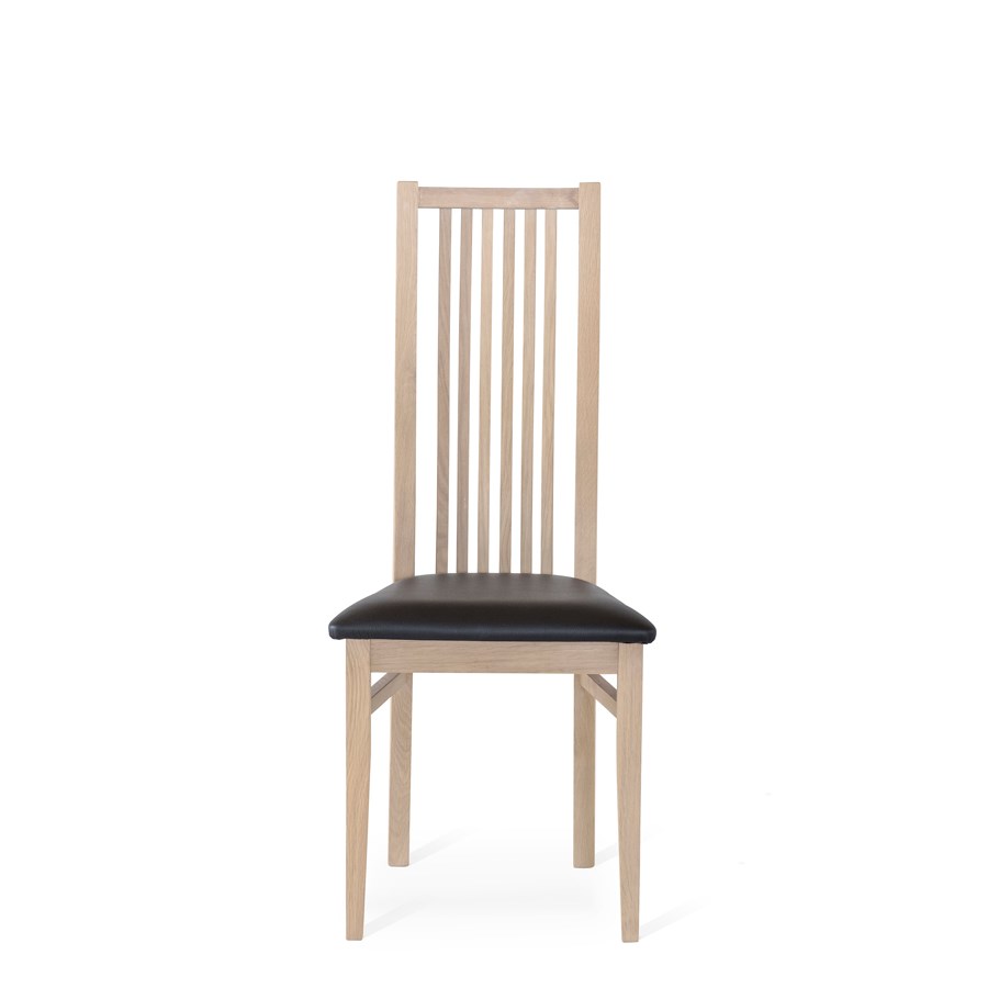 Allegro stol vitoljad/läder