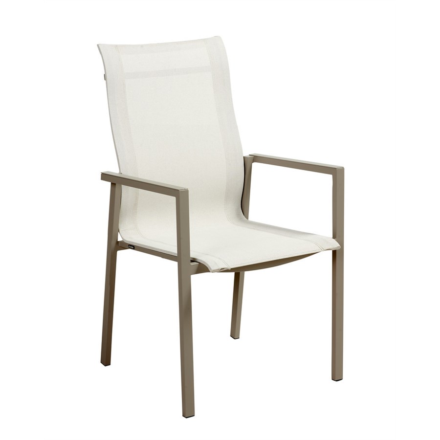 Comfy karmstol khaki/off-white