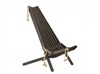 Ecochair furu oljad svart