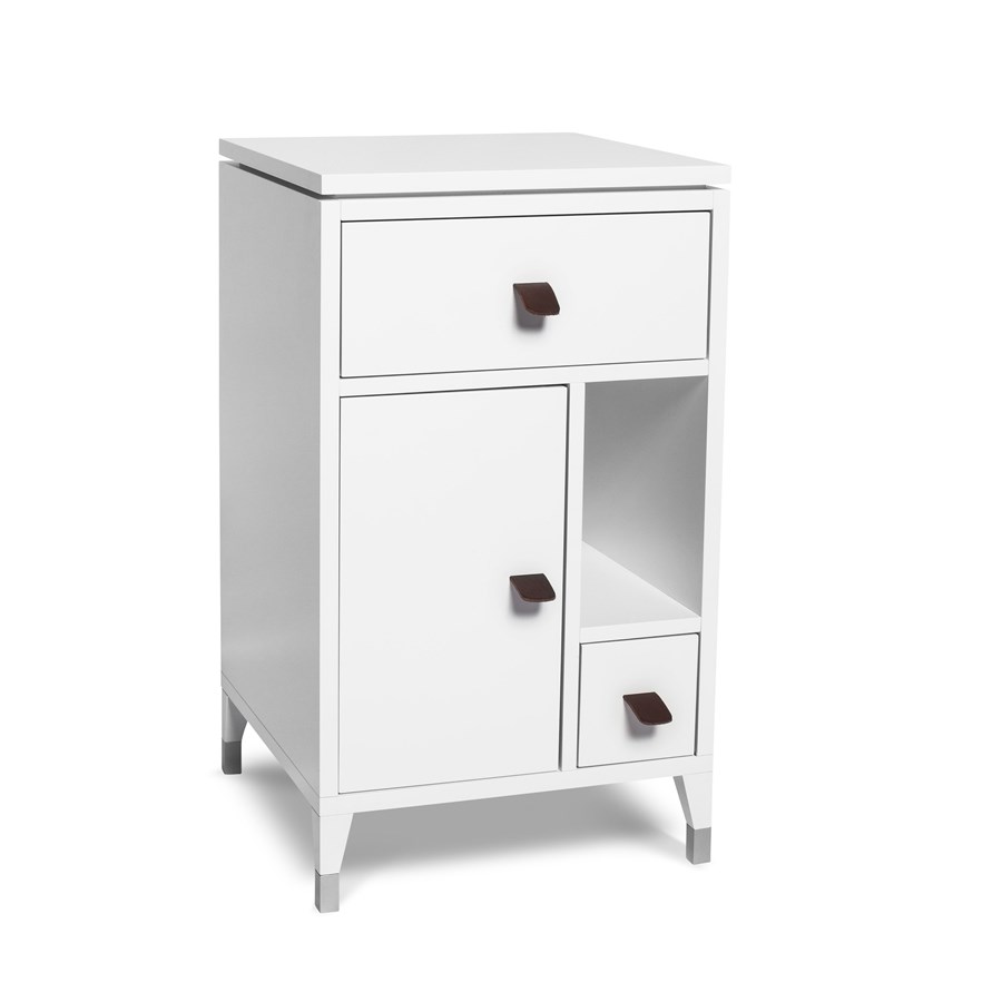 Abisko sängbord vit